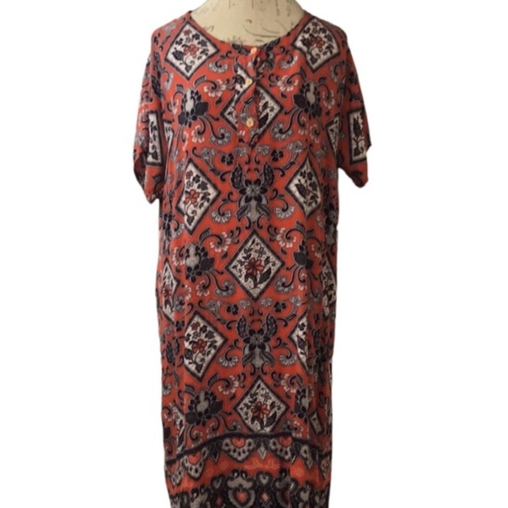 Aladdin👗Bohemian Muu Muu/Lounge Baju Batik Dress One Size